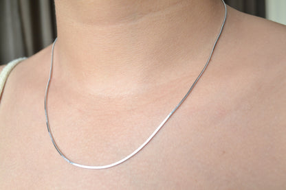 Ksham Chain – Snake Silver Chain