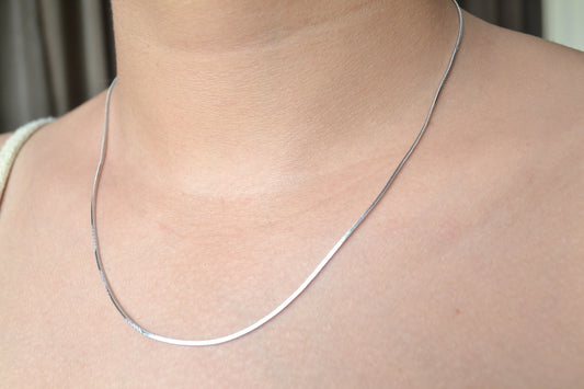Ksham Chain – Snake Silver Chain