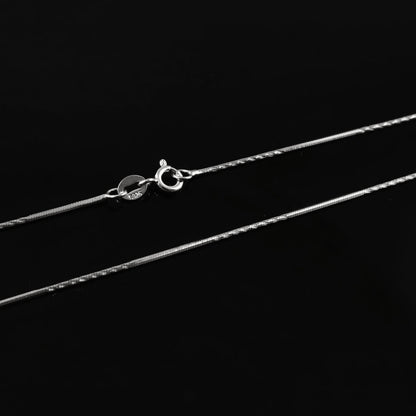 Sleek Box Silver Chain – Lightweight 925 Sterling Chain Necklace