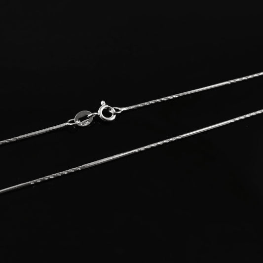 Sleek Box Silver Chain – Lightweight 925 Sterling Chain Necklace