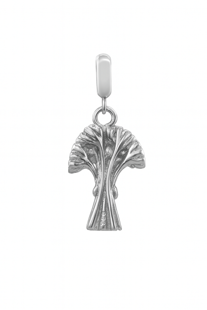 Red Flower Bouquet Charm in 925 Silver
