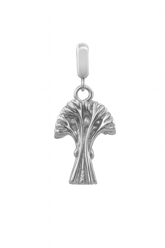 Red Flower Bouquet Charm in 925 Silver