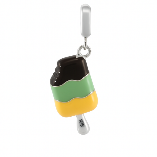 Sterling Silver Enamel Ice Cream Charms – Popsicle Jewelry for Summer