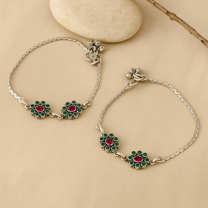 Phoolwari Anklet