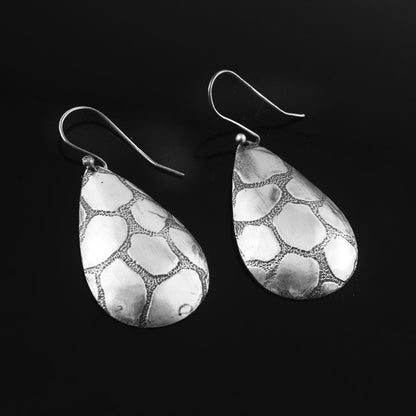 Textured Teardrop Dangles