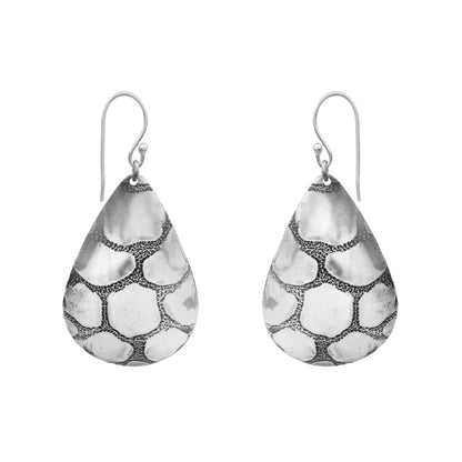 Textured Teardrop Dangles