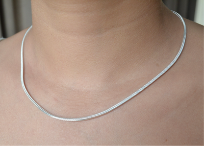 Ehsaan Chain – Glossy Finish Box Silver Chain