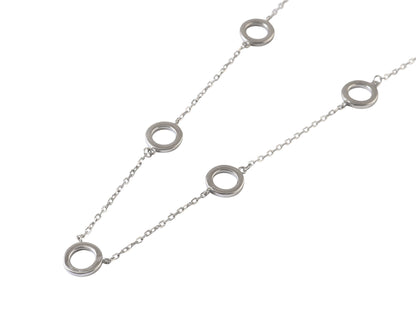 925 Silver Multi-Color Enamel Circle Necklace