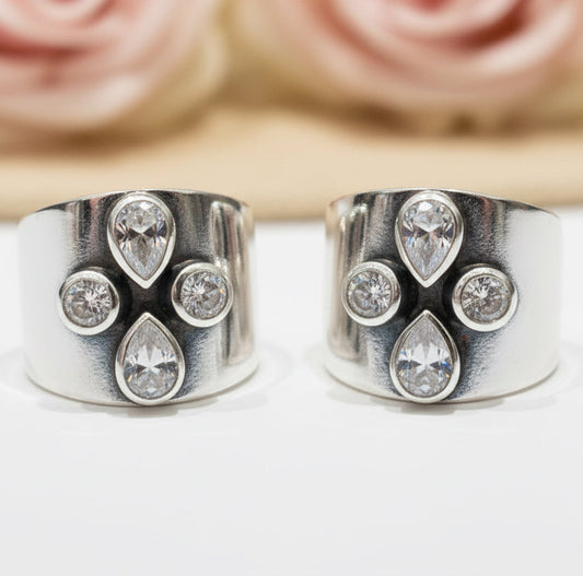Chandni Wide Toe Rings (Large)