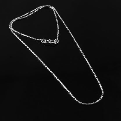 Sarpa Chain – Oxidised Cobra Silver Chain