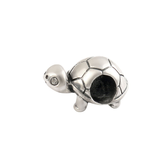 925 Sterling Silver Turtle Charm Bead – Symbol of Luck, Protection & Longevity