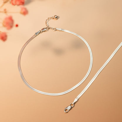 Leher Herringbone Anklet