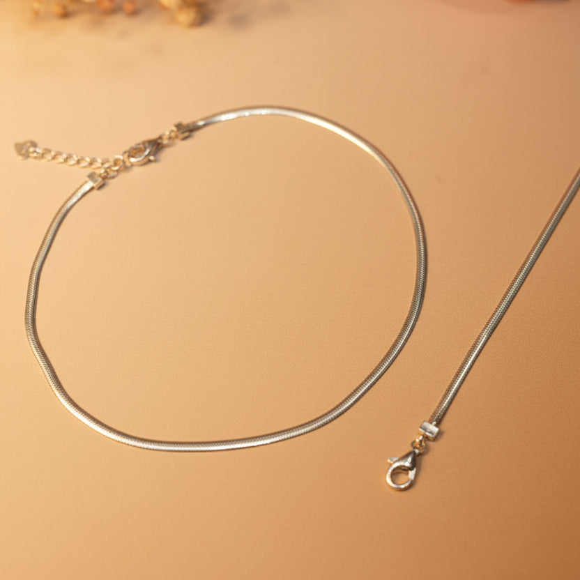 Rekha Silver Anklet