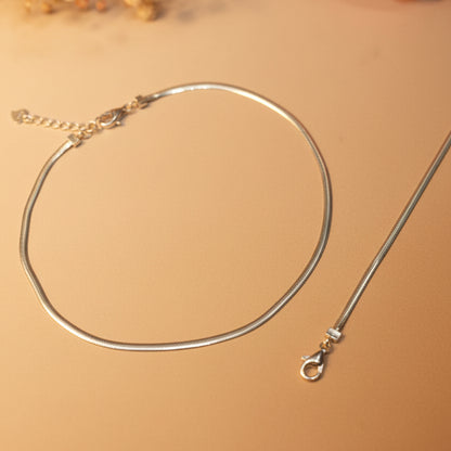 Rekha Silver Anklet