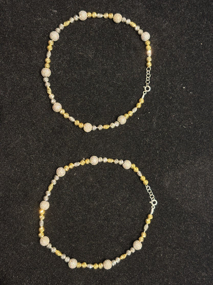 Triveni Bead Anklet