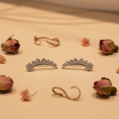 Kiran Floral Ear Climbers