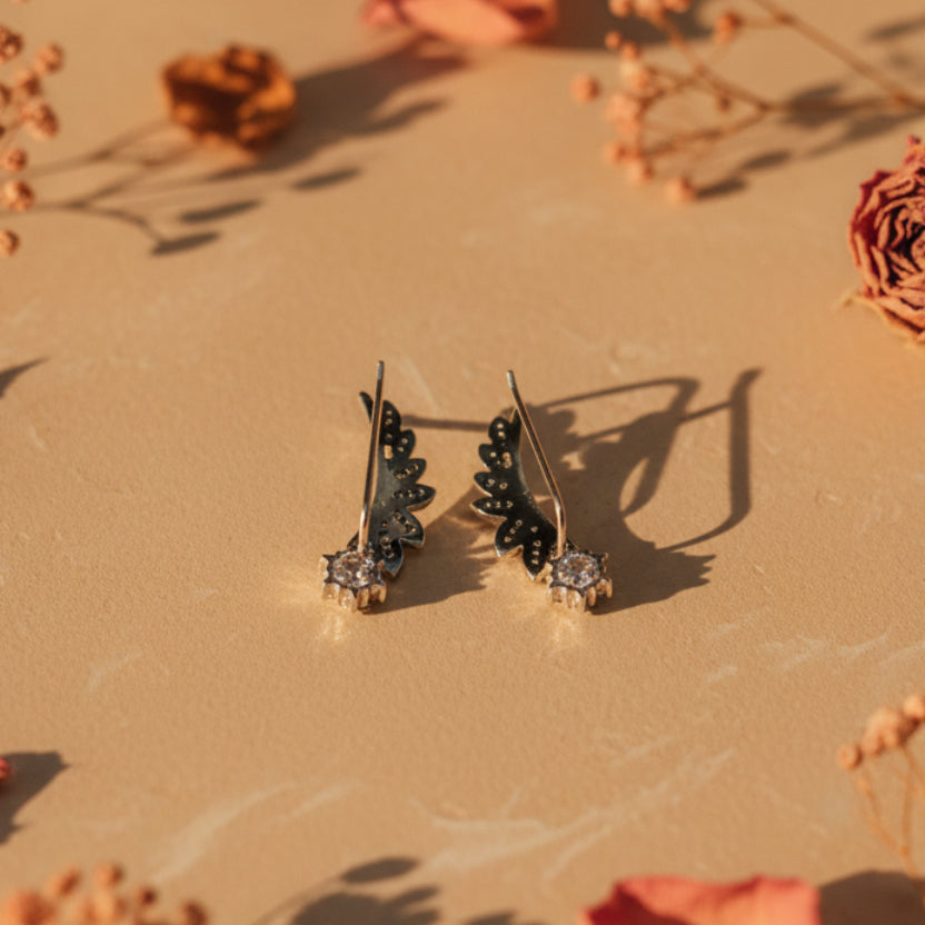 Kiran Floral Ear Climbers