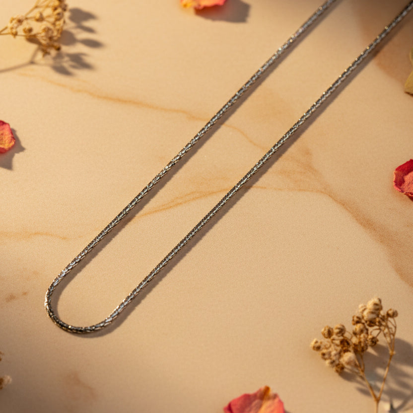 Kiran Sparkle Silver Chain