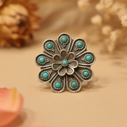 Firoza Lotus Statement Ring