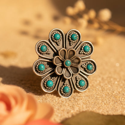 Firoza Lotus Statement Ring