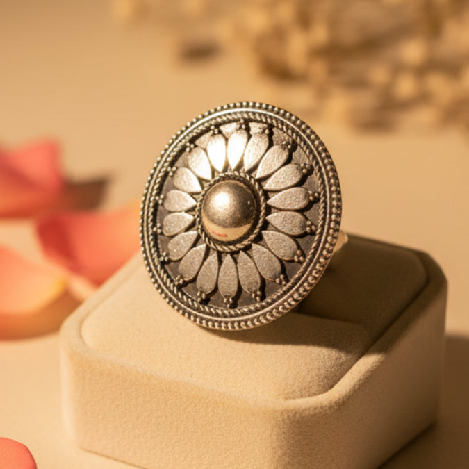 Surya Silver Ring