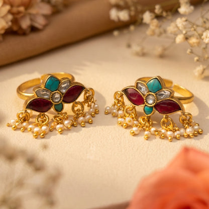 Phoolwari Toe Ring