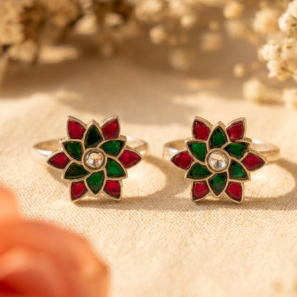Rangoli Toe Ring