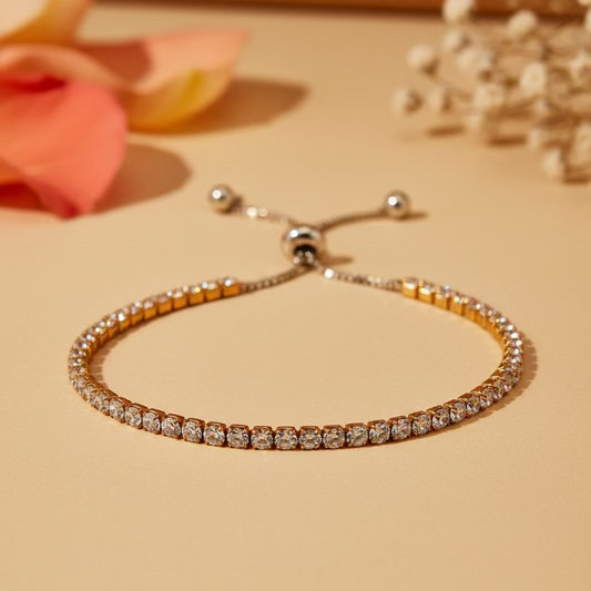 Diya Slider Tennis Bracelet
