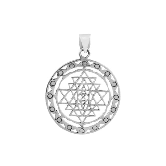 Sacred Geometry Silver Pendant