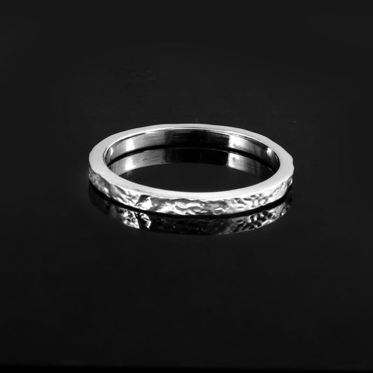 Minimalist Spiral Silver Ring
