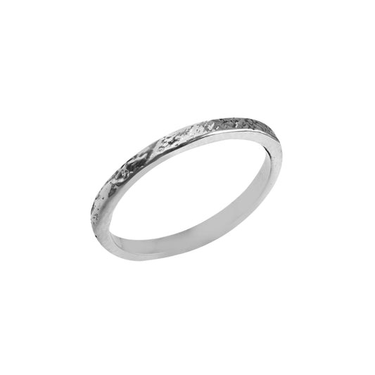 Minimalist Spiral Silver Ring