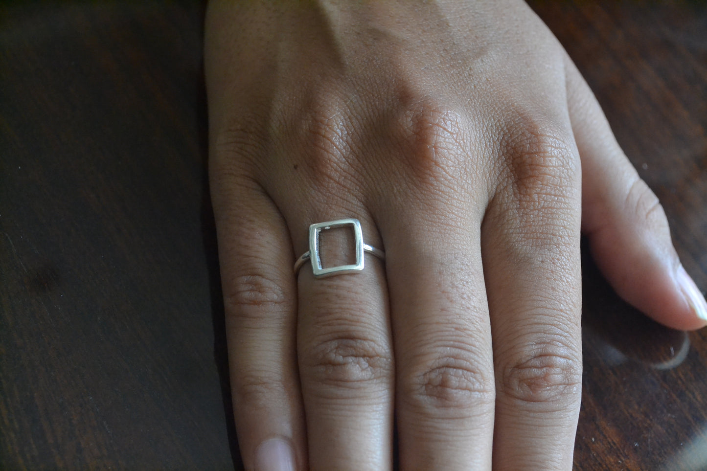 Minimalist Triple Bar Sterling Silver Ring