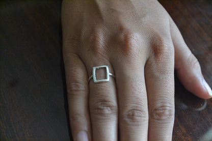 Minimalist Triple Bar Sterling Silver Ring