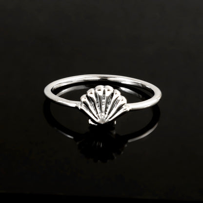 Sterling Silver Shell Motif Ring
