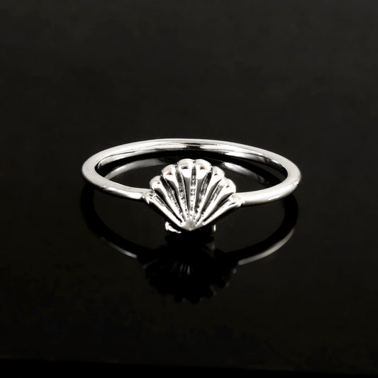 Sterling Silver Shell Motif Ring