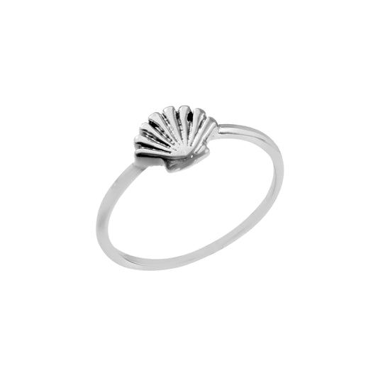 Sterling Silver Shell Motif Ring