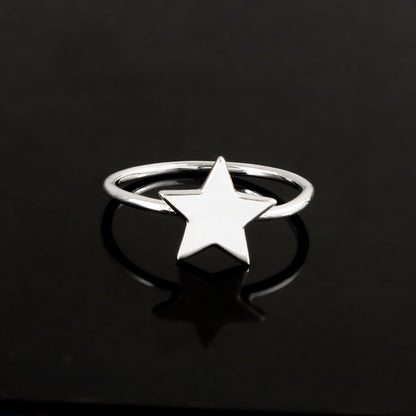 Sterling Silver Star Ring for Women