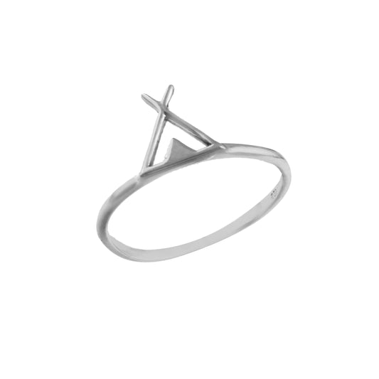 Minimalist Geometric Arrow Ring