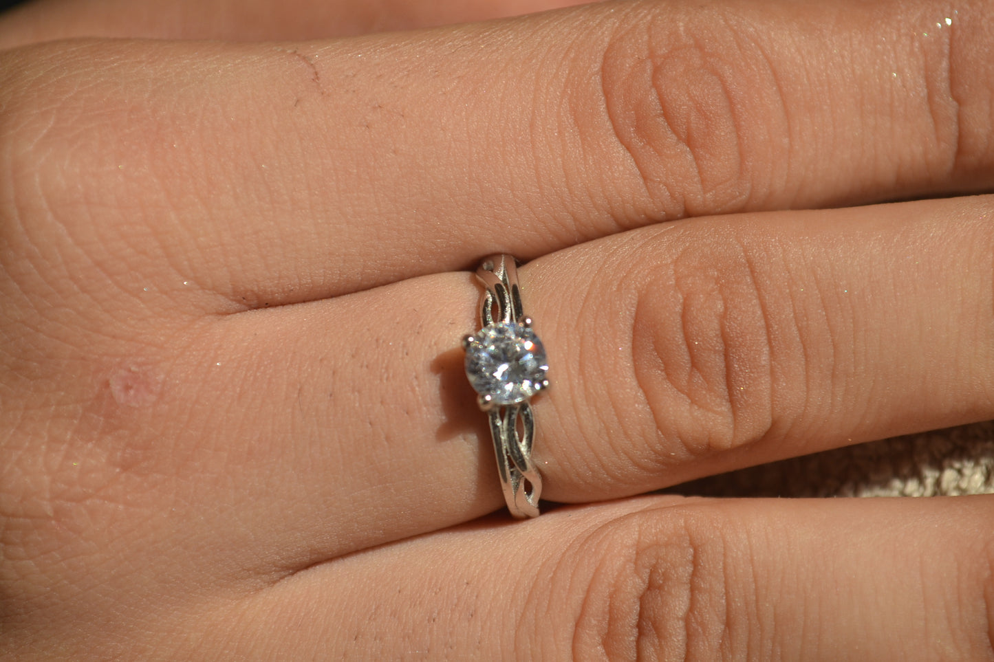 Sterling Silver Solitaire Ring