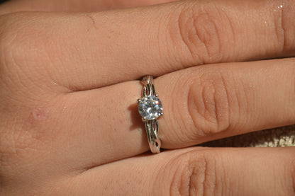 Sterling Silver Solitaire Ring
