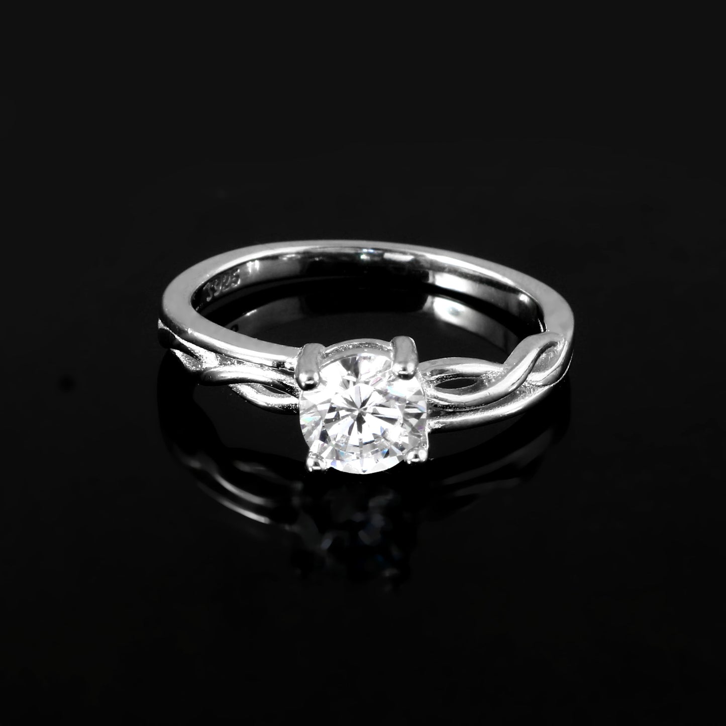 Sterling Silver Solitaire Ring