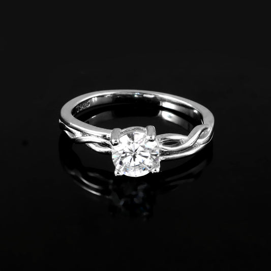 Sterling Silver Solitaire Ring