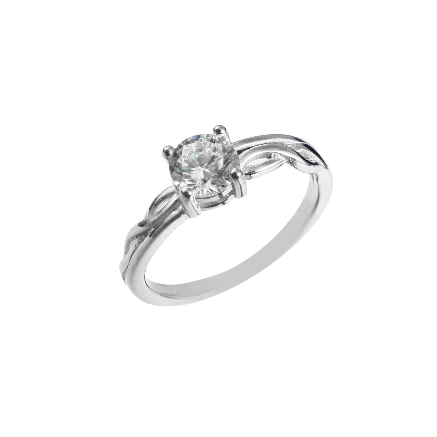 Sterling Silver Solitaire Ring