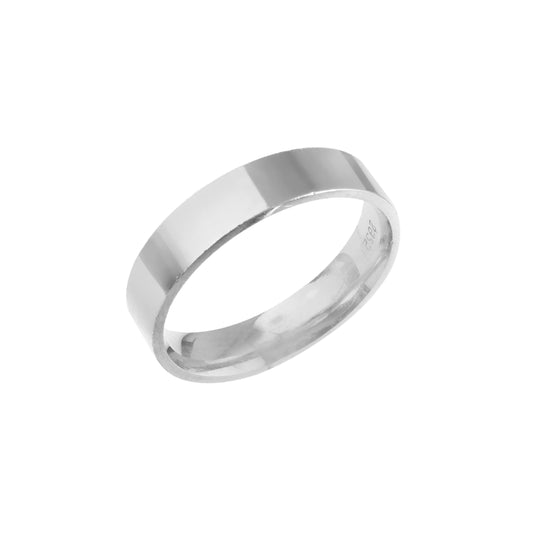 Polished Silver Band Ring