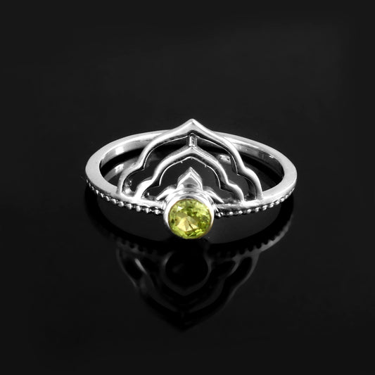 Verdant Temple Peridot Ring