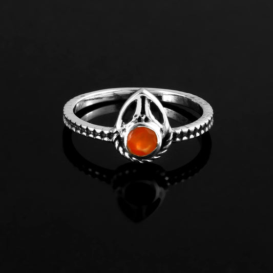 Amber Flame Ring