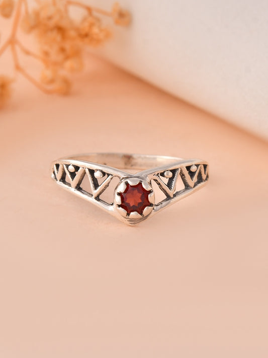 Crimson Glyph Ring