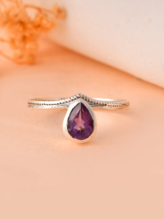 Raindrop Amethyst Ring