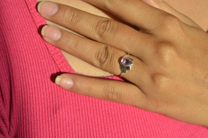 Lotus Bloom Amethyst Ring