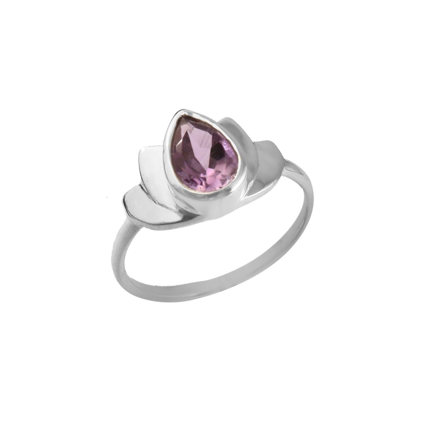 Lotus Bloom Amethyst Ring